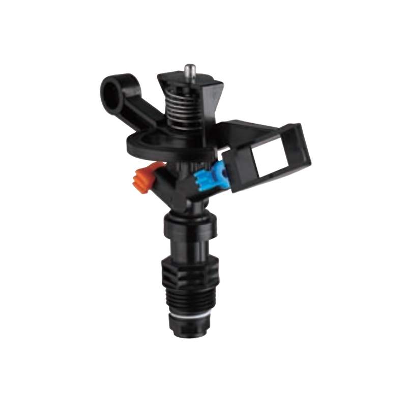 Aspersor de círculo completo de impacto para fazenda de jardim com bico duplo SÉRIE DC-S35